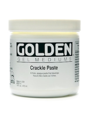 Golden Crackle Paste Medium 16 Oz. (3557-6)