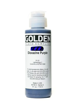 Golden Fluid Acrylics Dioxazine Purple 4 Oz. (2150-4)