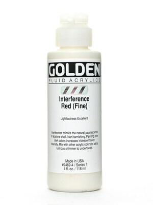 Golden Fluid Acrylics Interference Red Fine 4 Oz. (2469-4)