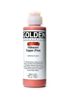 Golden Fluid Acrylics Iridescent Copper Fine 4 Oz. (2451-4)