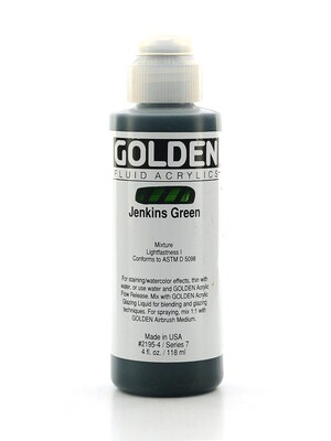 Golden Fluid Acrylics Jenkins Green 4 Oz. (2195-4)