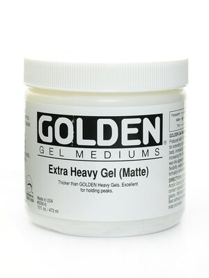 Golden Gel Mediums Extra Heavy Matte 16 Oz. (3090-6)