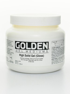 Golden Gel Mediums High Solid Gloss 32 Oz. (3120-7)