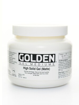 Golden Gel Mediums High Solid Matte 32 Oz. (3130-7)