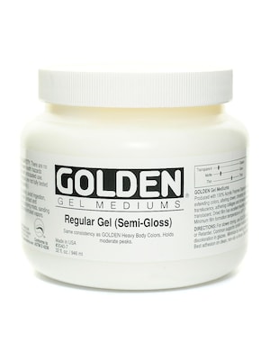 Golden Gel Mediums Regular Semi-Gloss 32 Oz. (3040-7)