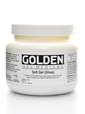 Golden Gel Mediums Soft Gloss 32 Oz. (3010-7)
