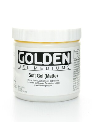 Golden Gel Mediums Soft Matte 16 Oz. (3013-6)