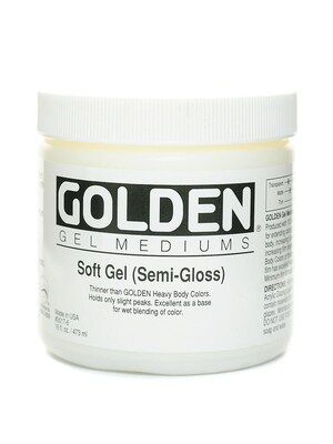 Golden Gel Mediums Soft Semi-Gloss 16 Oz. (3017-6)
