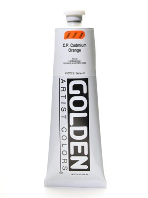 Golden Heavy Body Acrylics Cadmium Orange (Cp) 5 Oz. (1070-3)