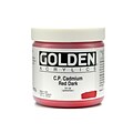 Golden Heavy Body Acrylics Cadmium Red Dark (Cp) 16 Oz. (1080-6)