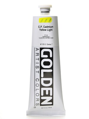 Golden Heavy Body Acrylics Cadmium Yellow Light (Cp) 5 Oz. (1120-3)