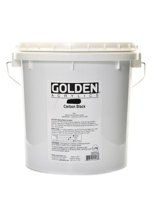 Golden Heavy Body Acrylics Carbon Black 128 Oz. (1040-8)