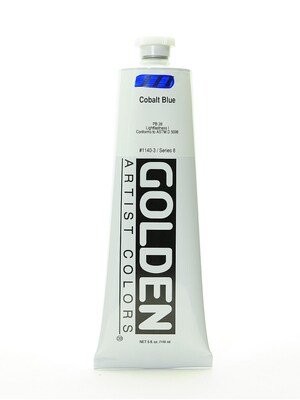 Golden Heavy Body Acrylic Paints Cobalt Blue 5 Oz. (1140-3)