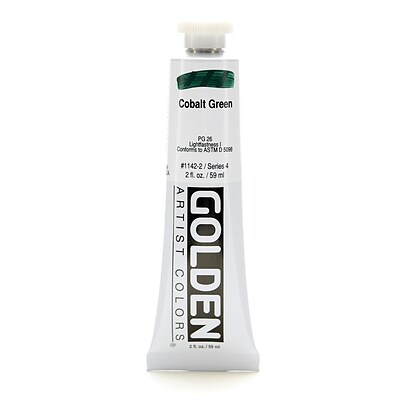 Golden Heavy Body Acrylic Paints Cobalt Green 2 Oz. [Pack Of 2] (2PK-1142-2)