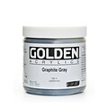 Golden Heavy Body Acrylics Graphite Gray 16 Oz. (1160-6)