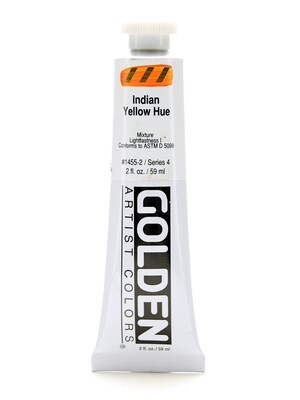 Golden Heavy Body Acrylics Historical Indian Yellow Hue 2 Oz. [Pack Of 2] (2PK-1455-2)
