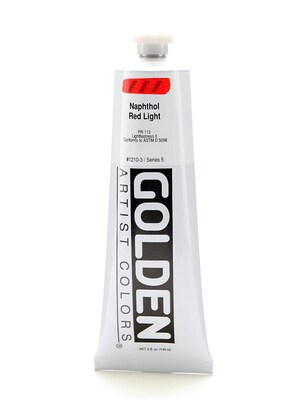 Golden Heavy Body Acrylics Naphthol Red Light 5 Oz. (1210-3)