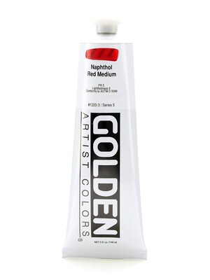 Golden Heavy Body Acrylics Naphthol Red Medium 5 Oz. (1220-3)