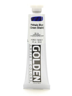 Golden Heavy Body Acrylics Phthalo Blue/Green Shade 2 Oz. [Pack Of 2] (2PK-1255-2)