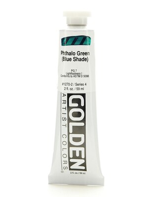 Golden Heavy Body Acrylics Phthalo Green/Blue Shade 2 Oz. [Pack Of 2] (2PK-1270-2)