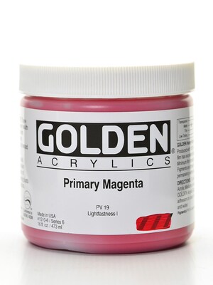 Golden Heavy Body Acrylics Primary Magenta 16 Oz. (1510-6)