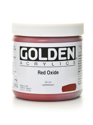 Golden Heavy Body Acrylics Red Oxide 16 Oz. (1360-6)