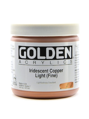 Golden Iridescent And Interference Acrylics Iridescent Copper Light Fine 16 Oz. (4006-6)