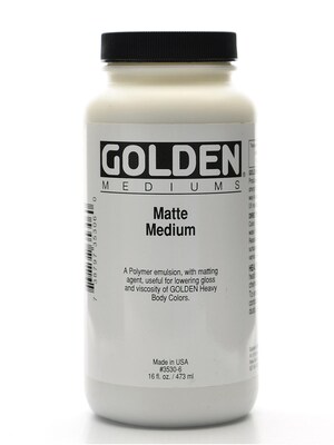 Golden Matte Paint Medium 16 Oz. (3530-6)