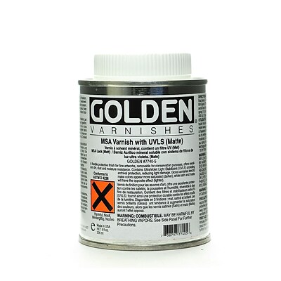 Golden Msa (Mineral Spirit Acrylic) Varnish With Uvls Matte 8 Oz. (7740-5)