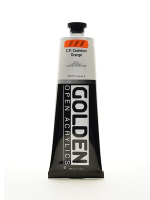 Golden Open Acrylic Colors Cadmium Orange (Cp) 5 Oz. Tube (7070-3)