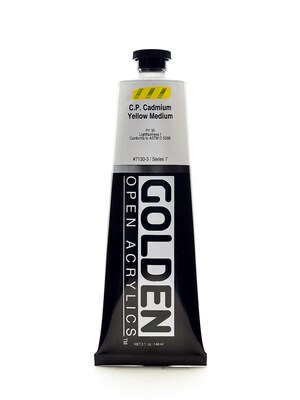 Golden Open Acrylic Colors Cadmium Yellow Medium (Cp) 5 Oz. Tube (7130-3)