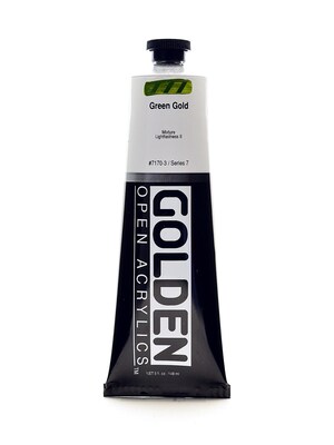 Golden Open Acrylic Colors Green Gold 5 Oz. Tube (7170-3)