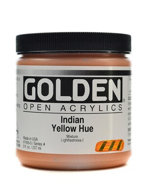 Golden Open Acrylic Colors Indian Yellow Hue 8 Oz. Jar (7455-5)
