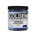 Golden Open Acrylic Colors Phthalo Blue (Green Shade) 8 Oz. Jar (7255-5)