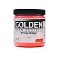 Golden Open Acrylic Colors Pyrrole Orange 8 Oz. Jar (7276-5)