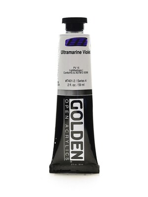 Golden Open Acrylic Colors Ultramarine Violet 2 Oz. Tube [Pack Of 2] (2PK-7401-2)