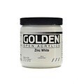 Golden Open Acrylic Colors Zinc White 8 Oz. Jar (7415-5)