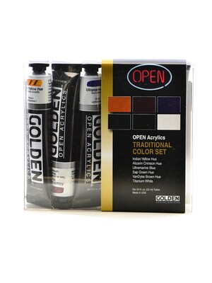 Golden Open Acrylic Sets Traditional Set Of 6 (45-0)