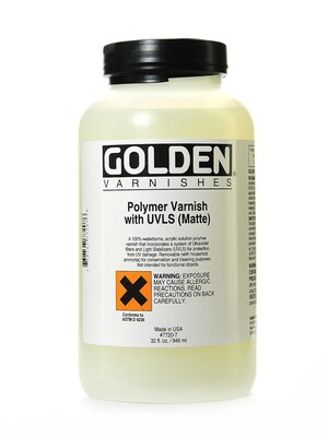 Golden Polymer Varnish With Uvls Matte 32 Oz. (7720-7)