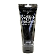 Grumbacher Academy Acrylic Paint Colors Mars Black 6.8 Oz. (200 Ml) [Pack Of 2] (2PK-C134P200)