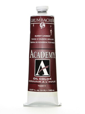 Grumbacher Academy Oil Colors Burnt Umber 5.07 Oz. (T024-11)