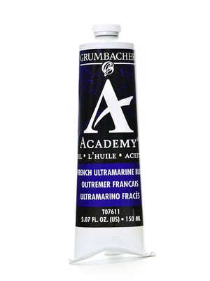 Grumbacher Academy Oil Colors French Ultramarine Blue 5.07 Oz. (T076-11)