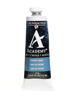 Grumbacher Academy Oil Colors PayneS Gray 1.25 Oz. [Pack Of 3] (3PK-T156)