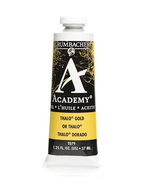 Grumbacher Academy Oil Colors Thalo Gold 1.25 Oz. [Pack Of 3] (3PK-T079)