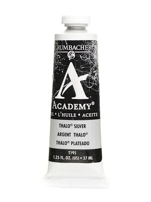 Grumbacher Academy Oil Colors Thalo Silver 1.25 Oz. [Pack Of 3] (3PK-T195)