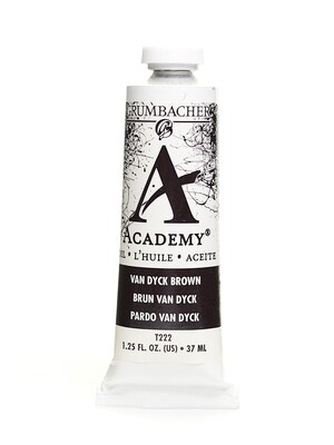 Grumbacher Academy Oil Colors Van Dyke Brown 1.25 Oz. [Pack Of 3] (3PK-T222)