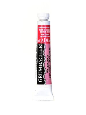 Grumbacher Academy Watercolors Cadmium Red Deep Hue [Pack Of 4] (4PK-A026)