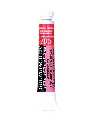 Grumbacher Academy Watercolors Cadmium Red Medium Hue [Pack Of 4] (4PK-A029)
