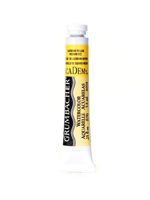 Grumbacher Academy Watercolors Cadmium Yellow Medium Hue [Pack Of 4] (4PK-A034)