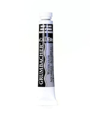 Grumbacher Academy Watercolors Ivory Black [Pack Of 4] (4PK-A115)